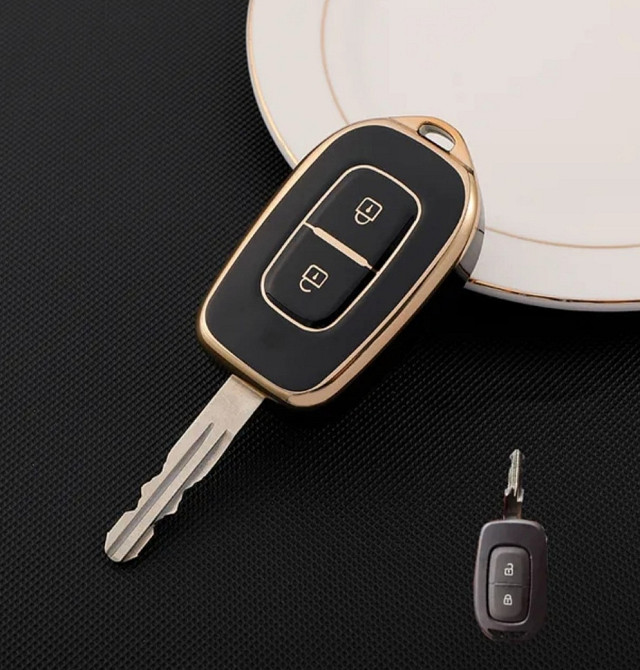 Захисний чохол для автомобільного ключа Renault  Dacia Чорний Смела - изображение 1