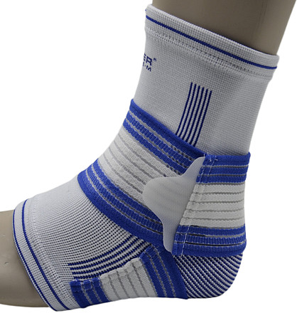 Бандажі на гомілкостоп Power System PS-6009 Ankle Support Pro Blue/White (1шт.) S/M Кам'янське - фото 2
