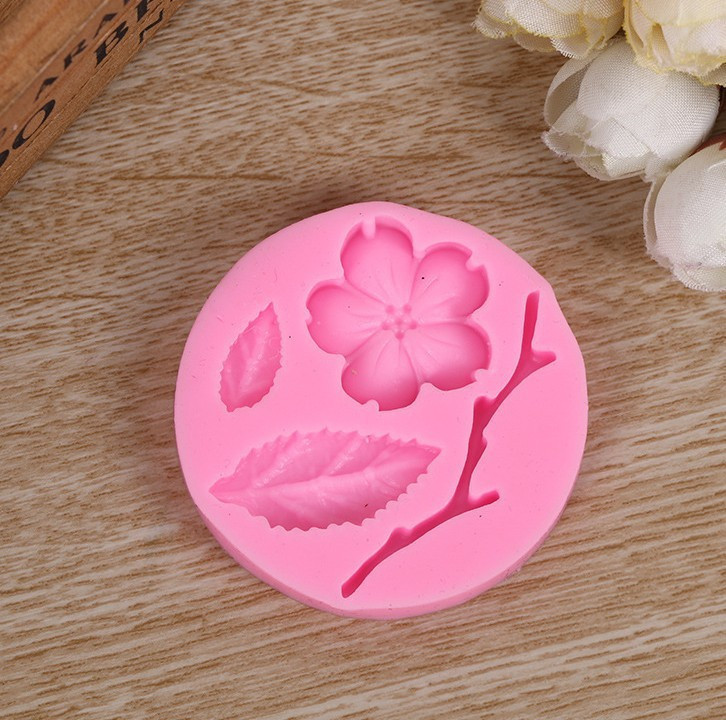 Силиконовый молд Цветок персика 55 мм розовый Киев - изображение 7