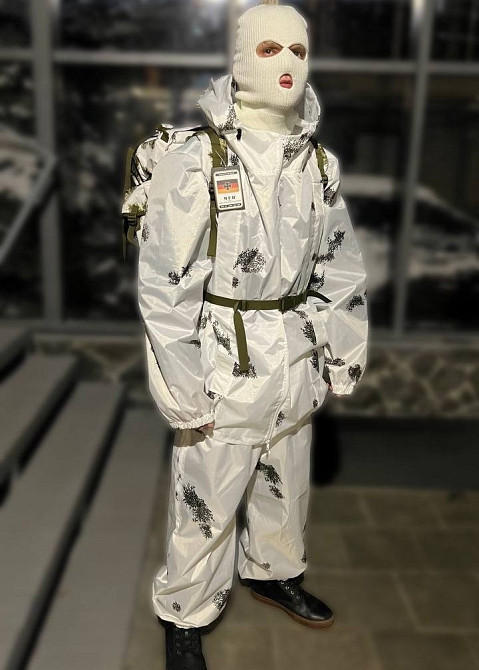 Маскувальний костюм Зима (універсальний розмір) Білий Вінниця - фото 2