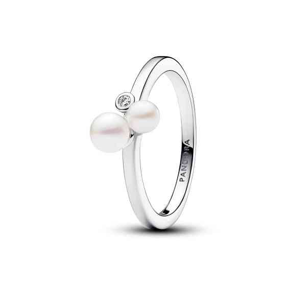 Срібна каблучка Pandora з дуетом перлин 193156C01 54 MasterSem Київ