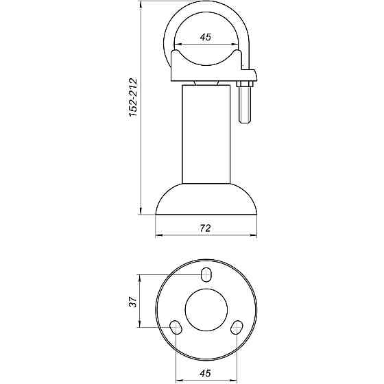 Напольный кронштейн секционного радиатора CRISTAL NR-1014 Киев