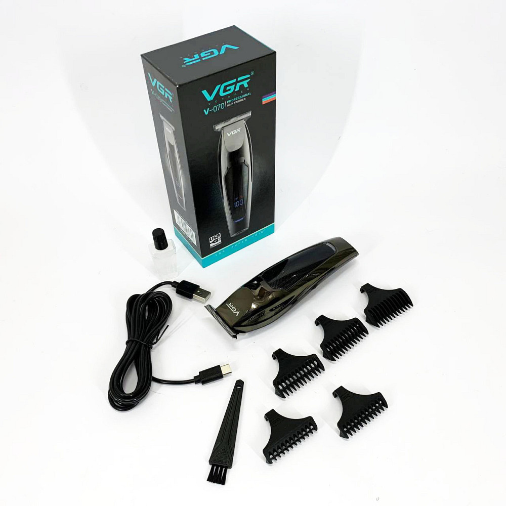 Електрична машинка тример для волосся і бороди, Професійна електрична машинка для стрижки HX-26 Львів - фото 5