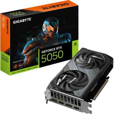 Видеокарта GIGABYTE GeForce RTX5050 8Gb WINDFORCE OC (GV-N5050WF2OC-8GD) Винница