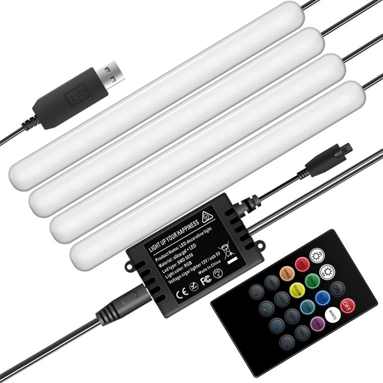 LED підсвітка для автомобіля RGB LED USB 5V із пультом Інтер'єр автомобіля 72 LED Light Bar Strip Київ - фото 1