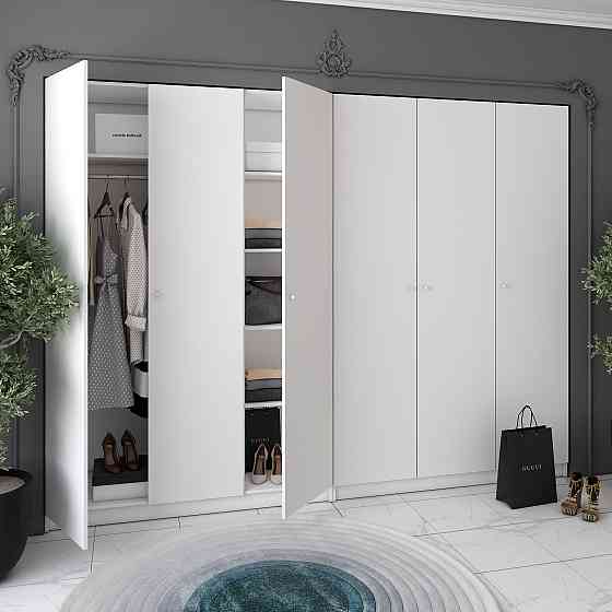 Комплект шаф для одягу Doros Промо (2 шт.) 270х48х204 см Білий (DRS-011215) Львів