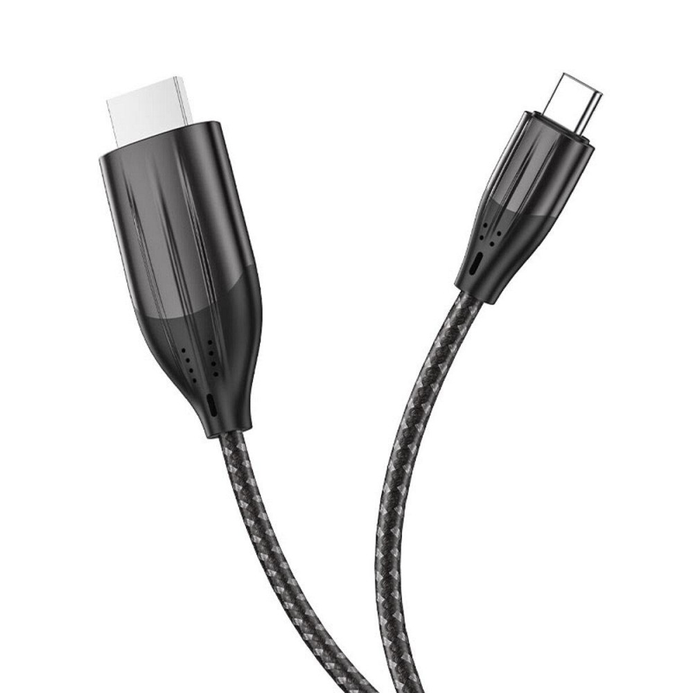 Кабель для відео відеокабель HOCO UA16 Type-C - HDTV HD on-screen cable, колір металево-сірий 6931474755025 Одеса - фото 2
