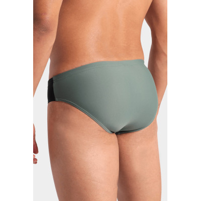 Плавки Arena Stripe Swim Briefs 007929-650 оливкй, чорний 105 (3468337395232) Винница - изображение 7