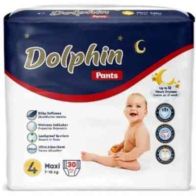Подгузники Dolphin Dolphin 4 maxi 7-18 кг 30 шт (8680131207237) Винница