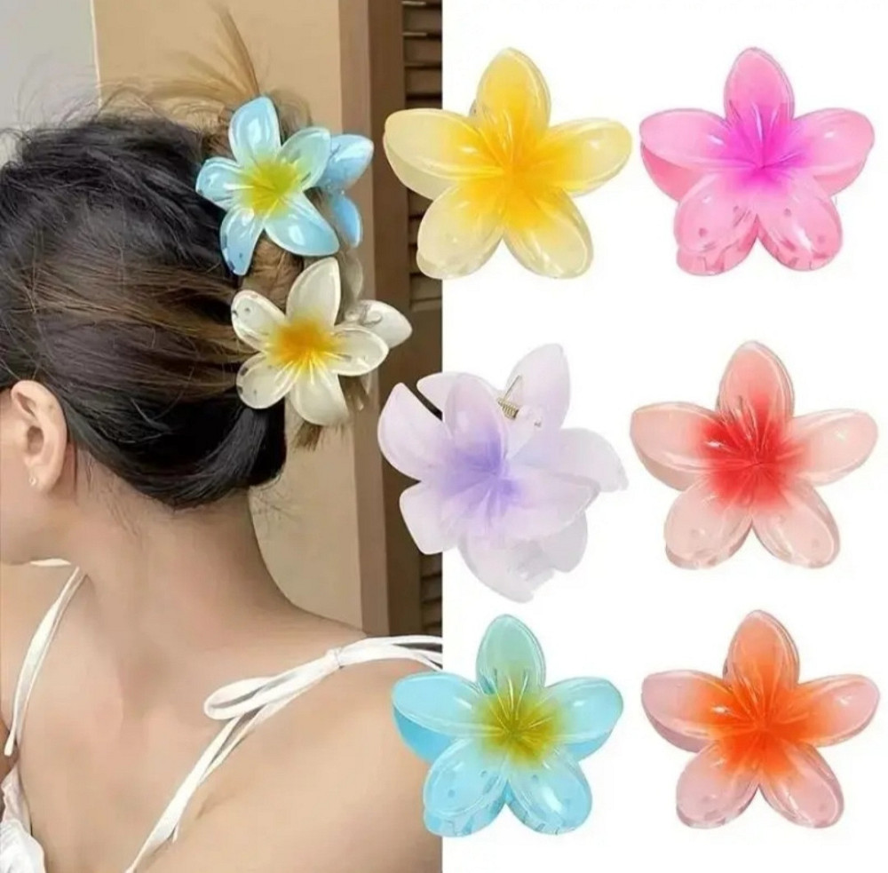 Заколка-крабік квітка Рожевий Смела - изображение 2