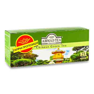 Чай Ahmad Tea Китайський Зелений 25х1.8 г (54881011198) Вінниця