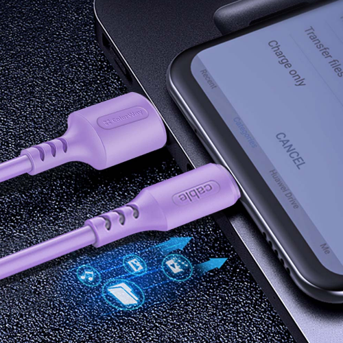 Кабель USB MicroUSB ColorWay CW-CBUM044-PU 2,4A 1м фіолетовий Житомир