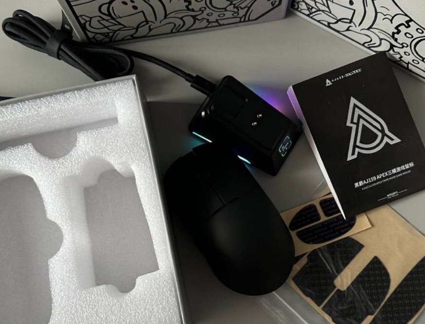 Нові чорні/білі ігрові мишки AJAZZ AJ159 APEX Игровая мышка. Київ - фото 1