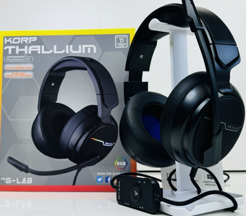 Ігрові навушники гарнітура the G-LAB Korp Thallium(playStation/pc) Київ - фото 7