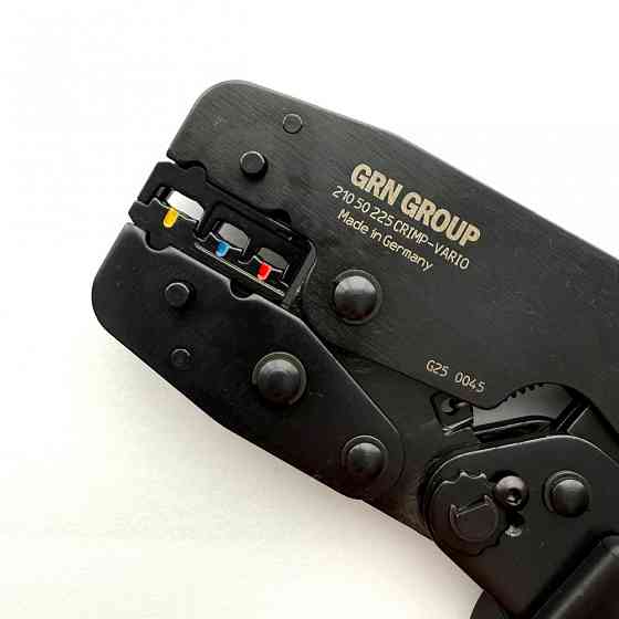 Кримпер зі змінними матрицями прес-кліщі для опресування наконечників GRN Crimp-Vario 3X Одеса
