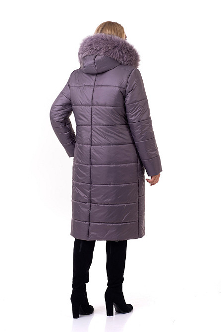 Жіноче зимове довге пальто-догляд великих розмірів 48-66р Київ - фото 3