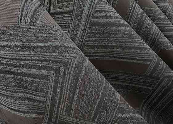 Комплект готовых штор VR-Textil Жаккард Mystery № 1621ш Серый с коричневым 150х290 см 2 шт (33-0543) Киев