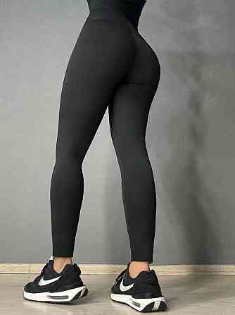 Лосини жіночі Bocska 2802 утеплені на флісі з широким поясом чорні, чорний, L Київ