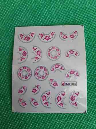 Стикеры для ногтей - размер стикера 6*5см, инструкция по применению есть в описании товара Киев