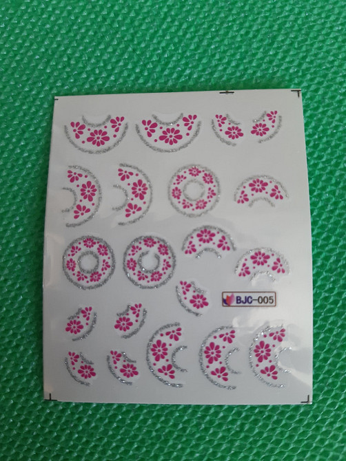 Стикеры для ногтей - размер стикера 6*5см, инструкция по применению есть в описании товара Киев - изображение 1