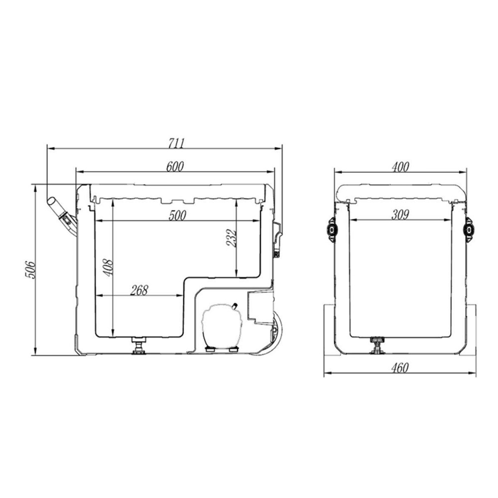 Холодильник автомобильный Brevia 50л 22630 Киев - изображение 5