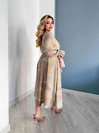 Жіноча елегантна романтична максіплаття софт Бежевий, 58/60 Одеса