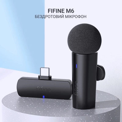 Микрофон Fifine M6 Wireless Black (M6) Винница - изображение 12