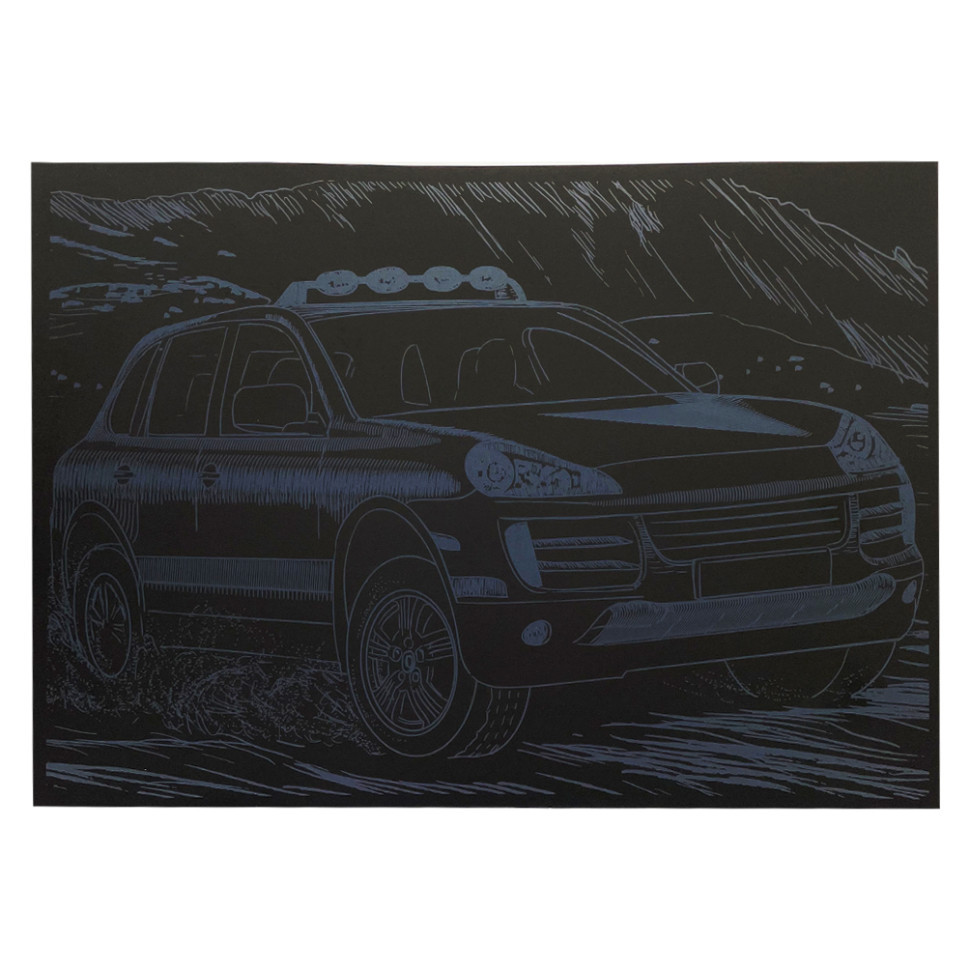 Гравюра А4 "Джип" ГрА4-14с економ варіант в пакеті 29,7х21 см Вінниця - фото 1