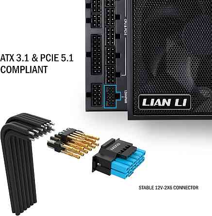 Блок живлення Lian Li EDGE1000, 80 Plus Platinum, Black, EU Cord (G9P.EG1000.BE00.EU) ( 12755 ) Харьков
