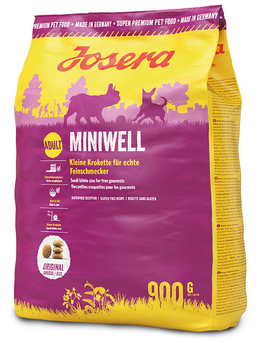 Сухой корм Josera Miniwell (Йозера Минивель) для взрослых миниатюрных пород, 900 г Винница - изображение 1