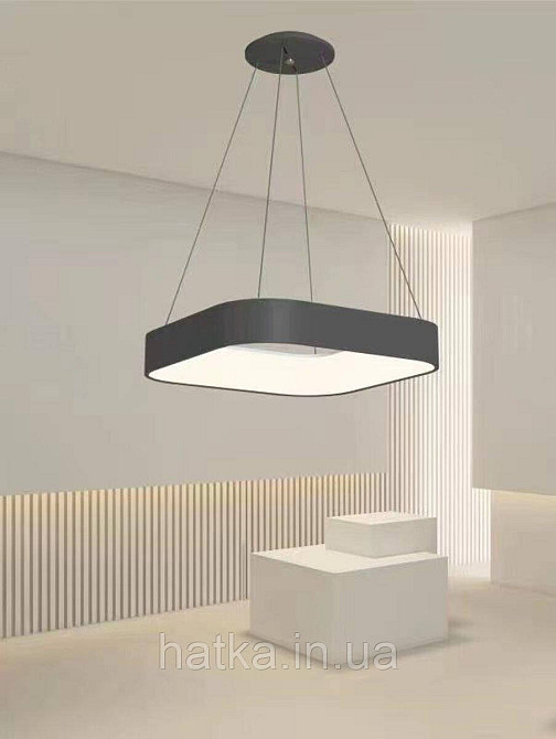 Люстра світлодіодна підвісна Sirius GLD-23411 BK 64W Київ - фото 1