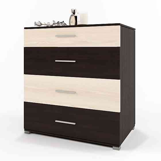 Комод Эверест на 4 ящика Бриз К-5 (телескопические) 70х38х72.5 венге + дуб молочный (DTM-2490) Днепр