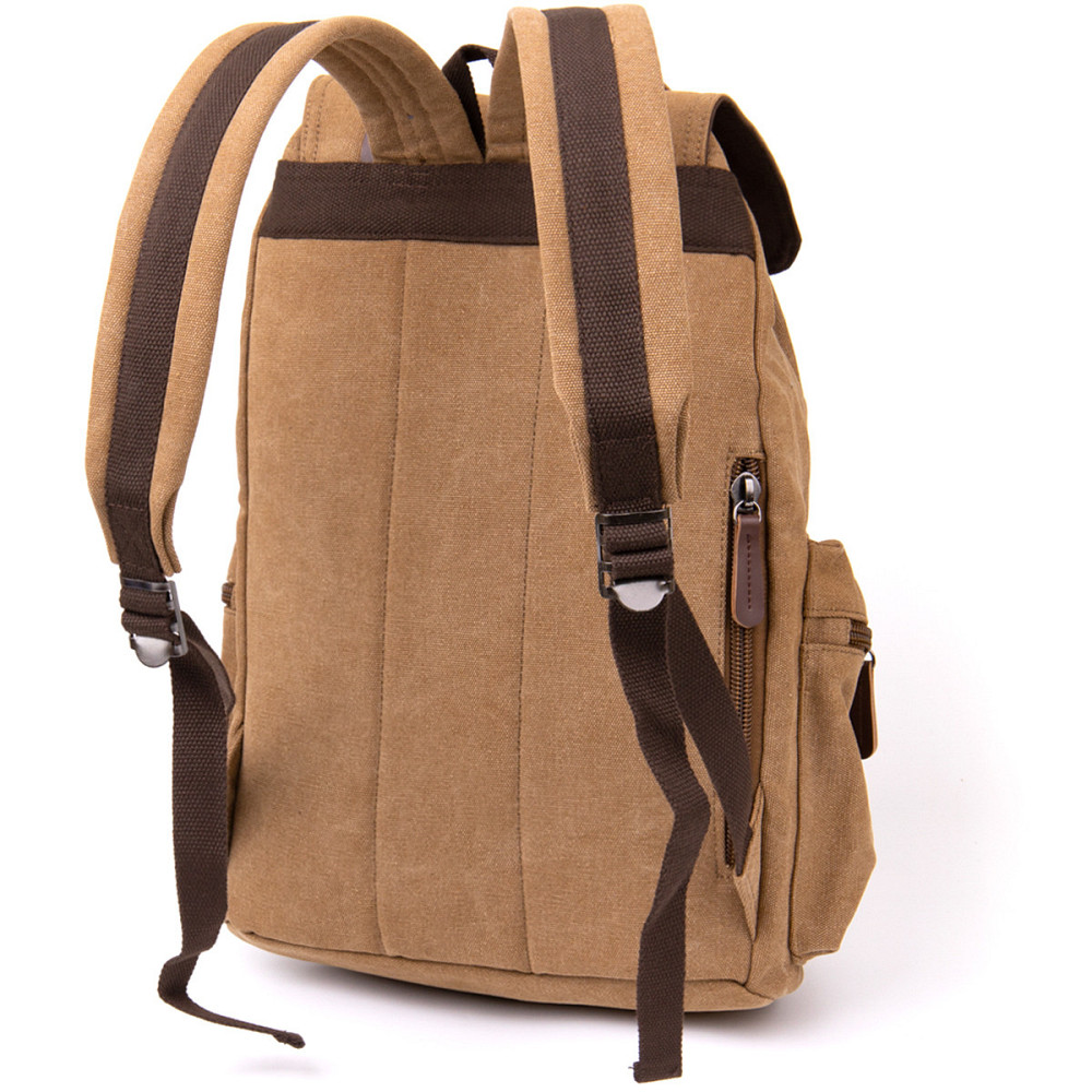 Рюкзак туристичний текстильний унісекс Vintage 20610 Коричневий Київ - фото 2