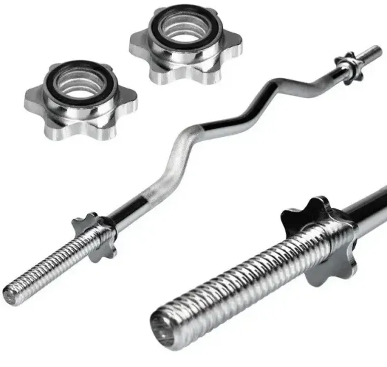 Штанга набірна 200 см + W-подібний гриф + Гантелі 142 кг Гантелі, гирі, штанги та диски ударостійкий пластик Київ