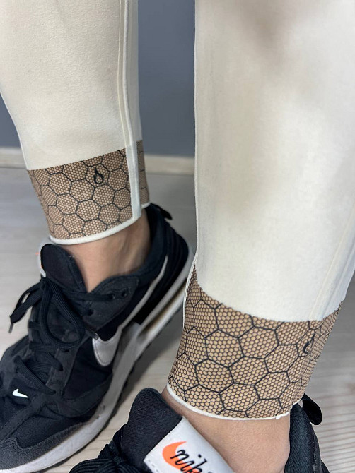 Лосины женские Kenalin W-14 утепленные корректирующие с широким поясом на меху с мембран вставками черные, черный, XL Киев - изображение 16