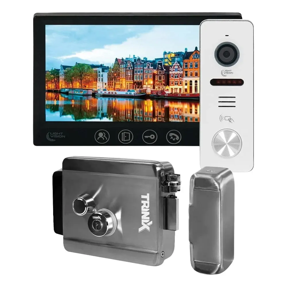 Комплект відеодомофона Light Vision з електрозамком: домофон 7