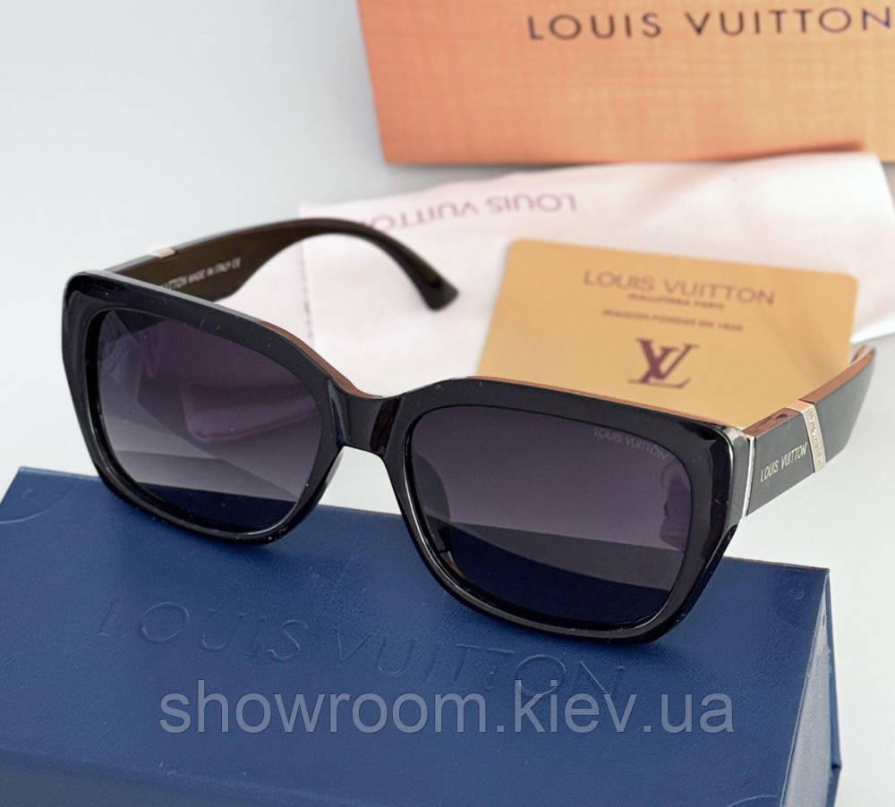 Женские брендовые очки с поляризацией (80320) black Киев - изображение 1