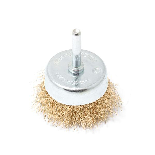 Кордщетка чашеобразная латунная для дрели 50мм, в блистере RockForce RF-BCR002 Одесса - изображение 1