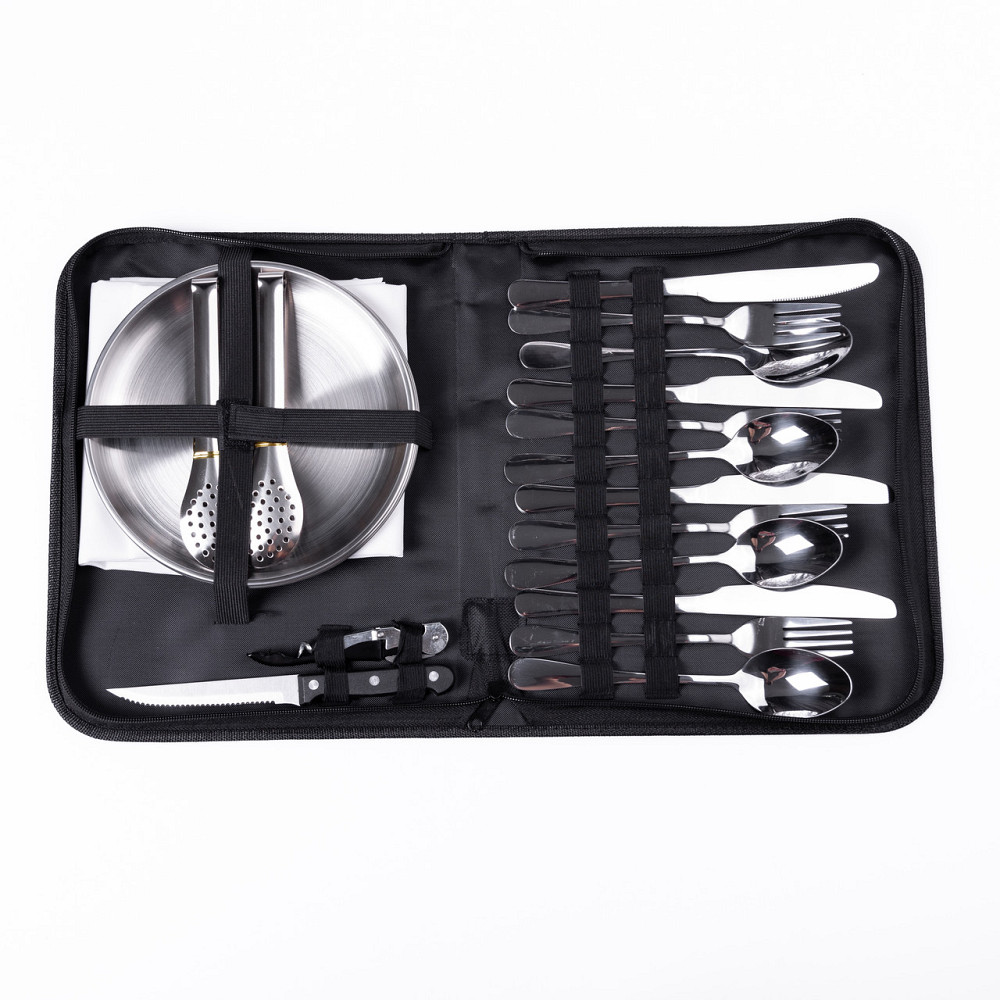 Lugi Набір посуду для пікніка на 4 особи 24 предмети Сріблястий HP-21-1 Киев - изображение 1