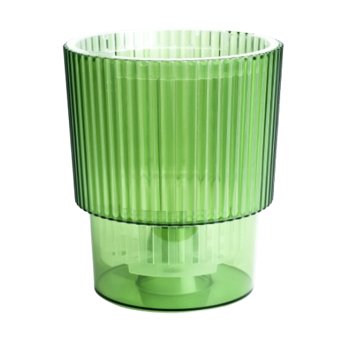 Вазон Стелла для орхідей дренажний 13*15см зелений прозорий Алеана Житомир