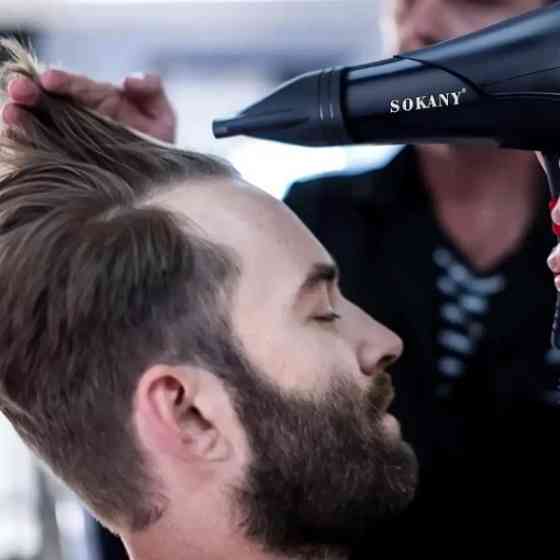 Фен для волосся HS-3890 професійний 2300Вт з концентратором, 3 швидкості, 2 режими температури, петля Одеса