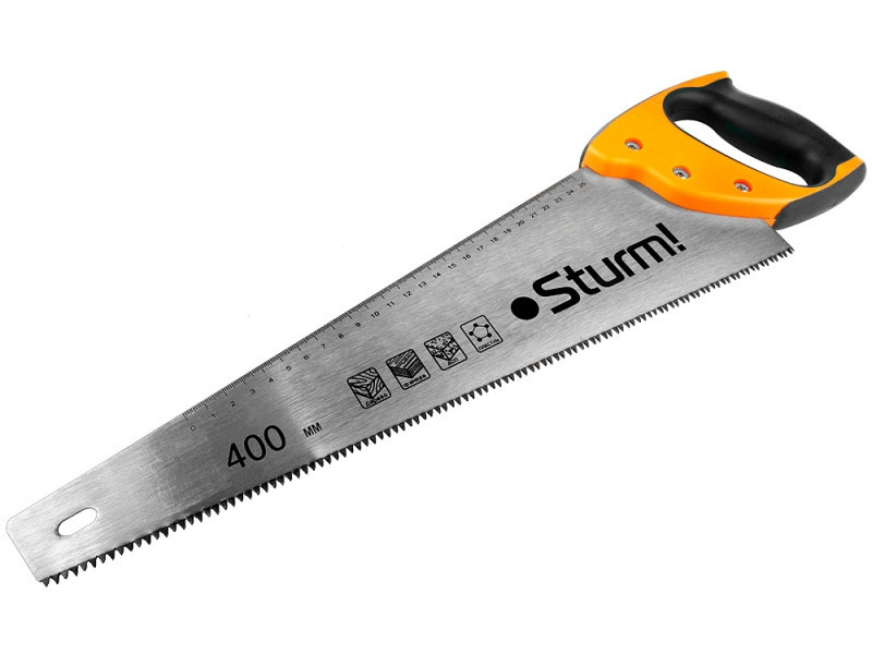 Ножівка для дерева Sturm 400 мм, 3-гран. заточування 1060-02-HS16 (читувати опис) Рівне - фото 1