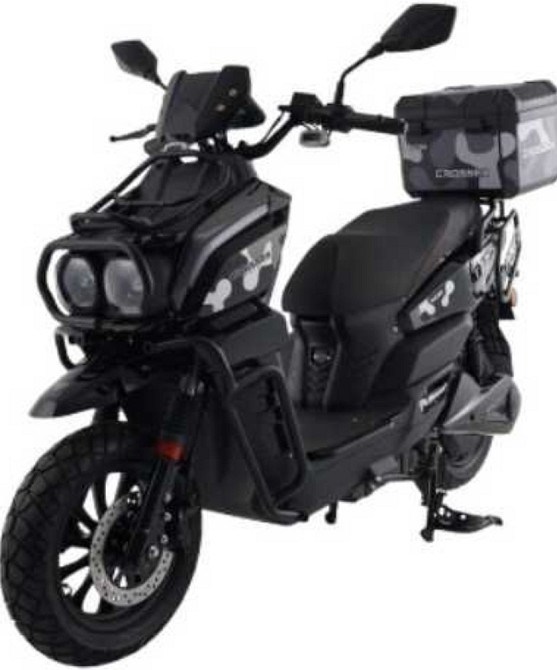 Электроскутер Crosser CR-21 2500W (графеновые акб 72V/35Ah) - Черный. Харьков - изображение 1