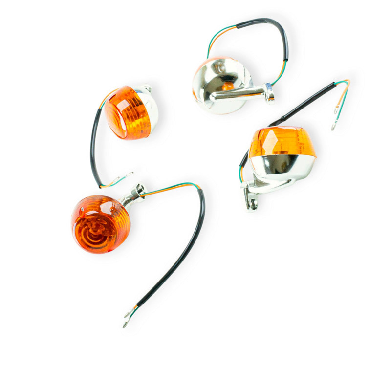 Поворот Альфа, мопед Дельта круглый хром 4шт мото Мукачево - изображение 1