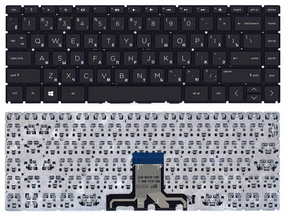Клавиатура для ноутбука HP 240 G7 Black, (No Frame), RU Вінниця - фото 1