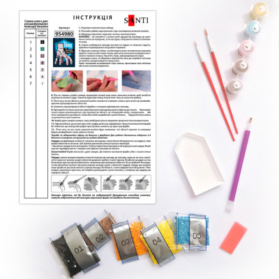 Картина по номерам Santi Wednesday Thing is the best friend 30х40 см, алмазна мозаїка (954980) Винница - изображение 3