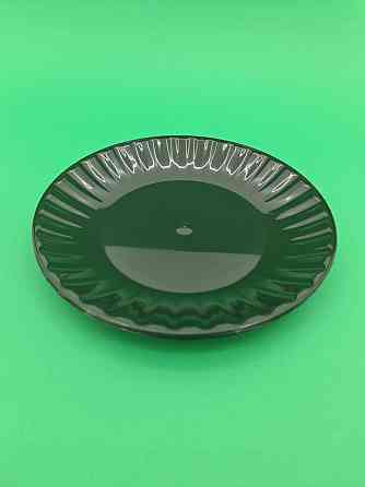 Тарілка 205 мм склоподібна, чорна, 10 шт/уп Харків