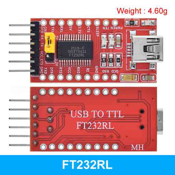 MiniUSB - UART TTL FT232RL 6pin конвертер, програматор для Arduino, модуль перетворювача інтерфейсів Київ