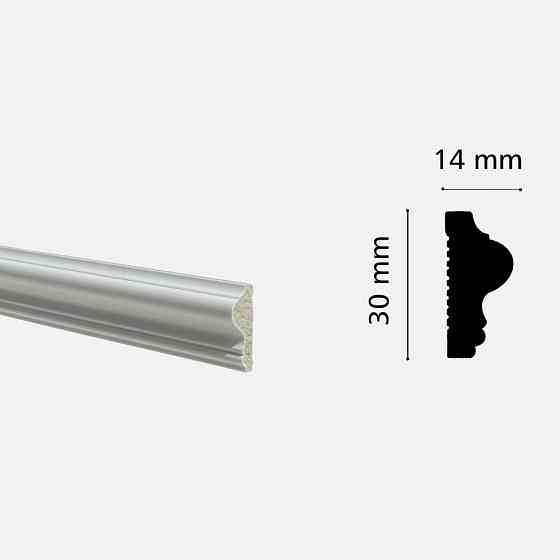Молдинг з дюрополімеру GRANT DECO AD-019-1 (30 мм*14 мм) 2,4 м Киев