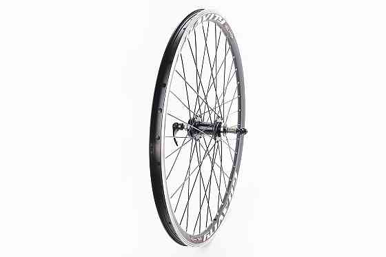 Колесо 26" заднє V/Disk-brake, обід та втулка 14Gx36H алюмінієві, пром-підшипники 6200 2RS, під вільнобіг, кріпл. ексцентрик, "GRAVITY" Бершадь